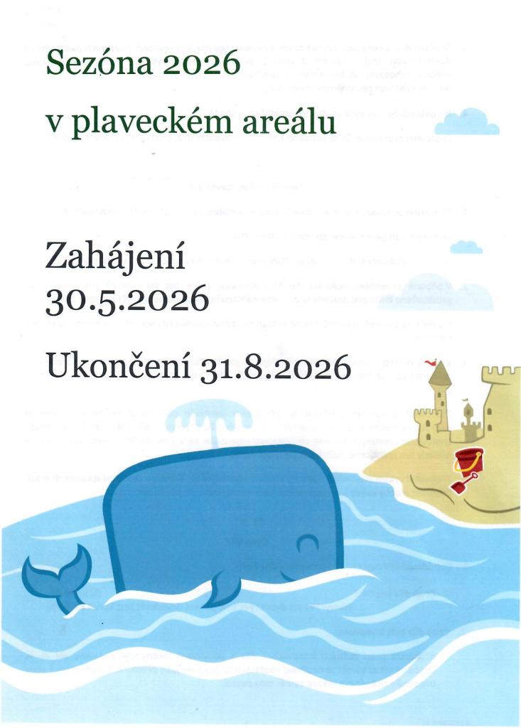 Sezóna v plaveckém areálu