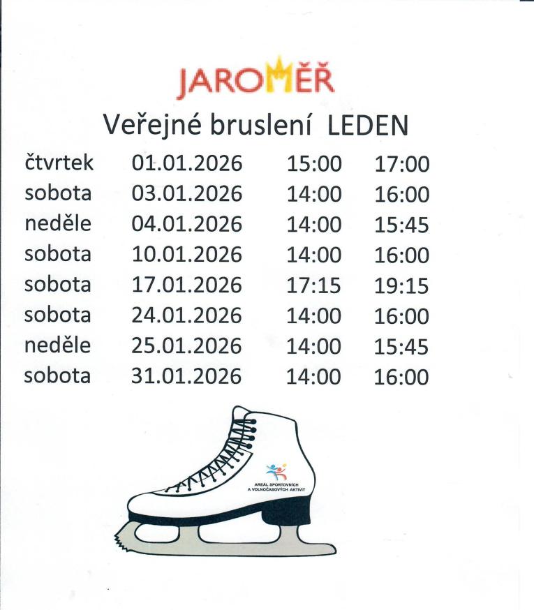 Veřejné bruslení leden