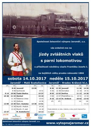 Jízdy parních vlaků s císařem Františkem Josefem I.