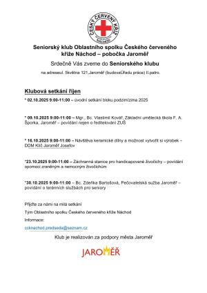 setkání v seniorském klubu