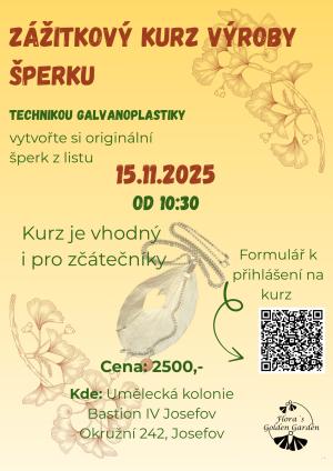 originální šperk z listu