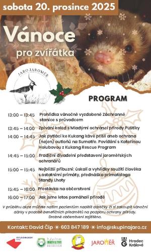 vánočně vyzdobená záchranná stanice