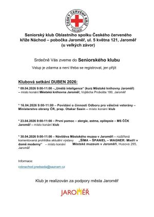 setkání v seniorském klubu